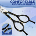 Dragon Creek Curved Dog Scissors - Round Tips Downward Pet Grooming Shears