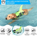 Fragralley Shark Dog Life Jacket, Adjustable Dog Life Vest with Shark Fin, Suit for Small Medium Large Dog Life Vest for