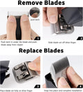 KBDS Detachable Ceramic Pet Clipper Blades,Size-10 Blade Compatible with Most Andis,Oster,Wahl A5 Clippers,Made of Ceramic Blade Cutter and Carbon Steel Blade,1/16'' Inch 1.5mm Cut Length