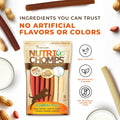 Nutri Chomps Dog Chews, 5-inch Twists, Easy to Digest, Rawhide-Free Dog Treats, 15 Count, Real Chicken, Peanut Butter and Milk flavors