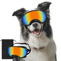 Flantor Dog Goggles for Medium Breed, Windproof Dustproof Anti-UV Sunglasses with Adjustable Strap & Soft Frame, Lightweight Breathable Design for Running Hiking Beach Outdoor Activities (Black)
