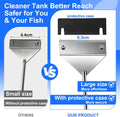 25 in Algae Scraper for Glass Aquariums - with Sheath, 10 Blades