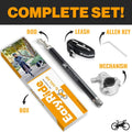 Malabi V2.0-180° Rotating Dog Bike Leash - with Shock Absorbers and Quick Attach Mechanism | Carbon Fiber | Detachable, Adjustable for the Smoothest Ride- Patent Pending (Black)