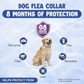 Dog Flea and Tick Collar (2 Pack) – Natural Waterproof Flea Collar for Dogs & Puppies with 8 Month Protection Adjustable