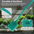 DaToo 2 PCS Fish Tank Cleaning Tools Double Sided Sponge Brush Cleaner Long Handle Aquarium Cleaning Scrubber for Aquari