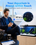5 Gallon Smart Fish Tank App Controlled Glass Betta Aquarium Starter Kit