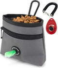 Dog Treat Pouch with Pet Training Clicker, Detachable Dog Puppy Training Treat Bag, 900D Oxford Cloth Magnetic Closure S