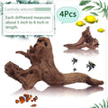 Tfwadmx Natural Driftwood for Aquarium Decor 5-8" Fish Reptile Tank Decor