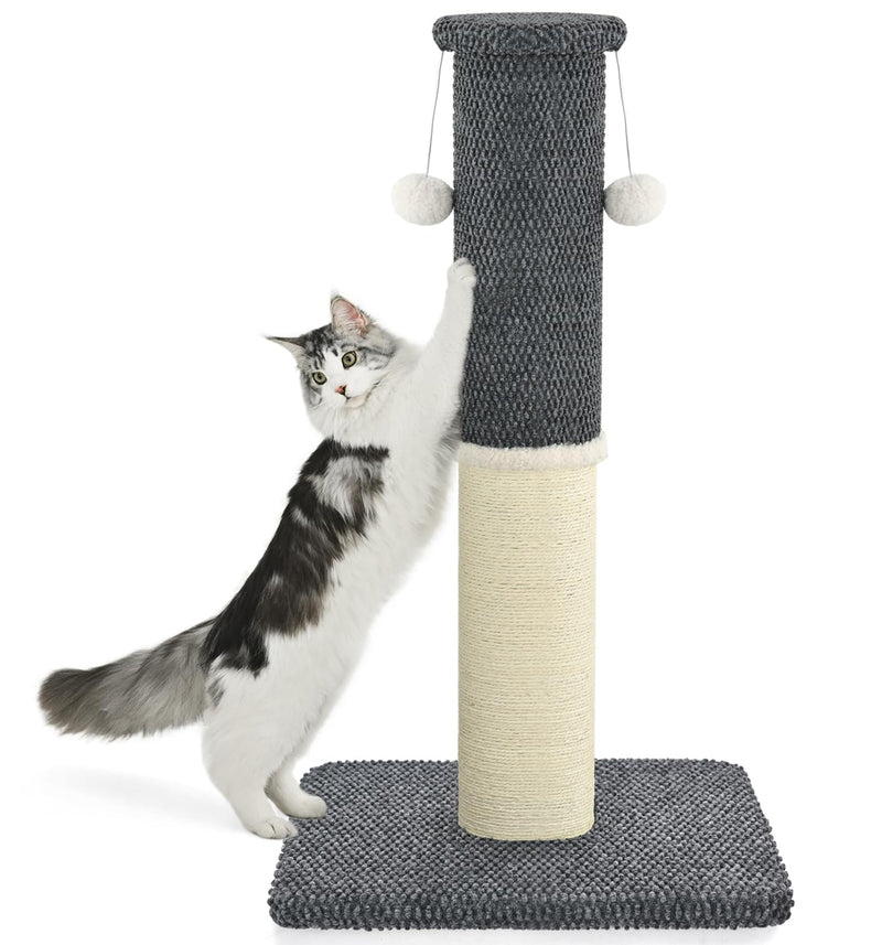 Made4Pets Tall Cat Scratching Post, Heavy Duty and Thicker Scratching Posts for Indoor Cats Adults, 33