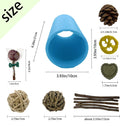 Plastic Hamster Fun Tunnels,Ferrets Foldable Exercising Training Tunnels Hamsters Hideout Tube 15 Pcs Small Animal Chew 