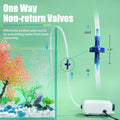 AQUANEAT 14Feet Aquarium Airline Tubing, Standard 3/16" Tubing, Air Pump Accessories,with Air Stones, Check Valves, Suct