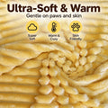 Yellow Dog Blanket Emotional Support Blanket for Dogs