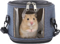 Small Animal Carrier Bag, Breathable, Adjustable & Removable Shoulder Strap & Hand-Carry Design, Clear Front Window, Was