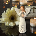 Cat Memorial Gifts for Loss of Cat, Pet Memorial Gifts for Cats, -Cat Statue Sculpted Hand-Painted Angel Figurines – Loss of Cat Sympathy Gift, Pet Loss Sympathy Gift, Cat Remembrance Gifts(Grey)
