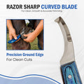 Equine Care Right-Handed Farrier Double Edge Hoof Knife, Horses, Livestock