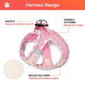 Hipubby Dog Harness Small Sized and Leash Set, No Pull Soft Mesh Puppy Vest, Reflective Breathable Lightweight Pet Harne