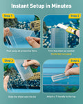 Pawfly 10 Gallon Fish Tank Lid, 19.3" x 9.65" x 0.14", Clear Polycarbonate Canopy for Aquariums Without Center Brace, 10