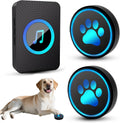 Yoiilifee Dog Door Bell for Potty Training, Smart Wireless Doggie Doorbell to Go Outside, 1000 Feet Long Range with IP65 Waterproof Super-Light Touch Button, 60 Melodies & Adjustable Volume (Black)