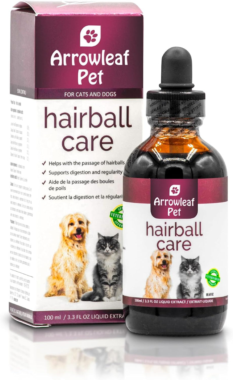 Hairball Care | Digestive Support for Cats and Dogs | Hairballs, Constipation, Intestinal Discomfort | 100mL Herbal Tinc