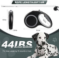 Retractable Dog Leash, 20 FT Dog Walking Leash for Small/Medium Dog or Cat up to 44 lbs, Strong Nylon Cord, Tangle Free, One-Hand Brake