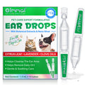 IMKCICSZ Ear Cleaner for Dogs & Cats – Gentle Plant-Based Formula with Soothing Relief, 10 Single-Use Tubes (1.5 mL Each) | Daily Ear Cleaning Solution for Pets