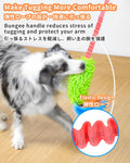 SCHITEC Tug Toy for Dogs, Bungee Tug of War Rope Toys with Squeaky Sound for Small Medium Large Dog, Puppy Training Pull Toy for Exercise & Interactive Play Games