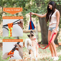 SYOOY Flirt Pole for Dogs, Interactive Dog Toys Teaser Wand Play Pole with Fleece Rope Lure Chewing Toy for Small Medium Large Dogs Puppy Outdoor Exercise & Training