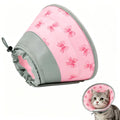TBAMTBW Soft Cat Cone Collar Adjustable Elizabethan Recovery Collar for Cats Kittens After Surgery Foldable Neck Cone to Stop Licking (Pink,S)