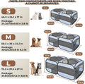 2-in-1 Dog Playpen, 58''Pop Up Cat Puppy Pet Playpen Indoor/Outdoor Cats Enclosed, Cat Dog Tent Crate Cage Kennel, Porta