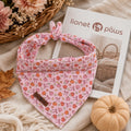 LIONET PAWS Fall Dog Bandana for Small Medium Large Dogs-Pink Pumpkin S