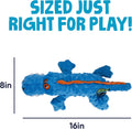 goDog Gators Squeaky Plush Dog Toy with Chew Guard Technology, Durable Fabric & Squeaker for Active Play