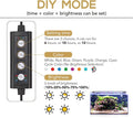 hygger 18W 24/7 Lighting Aquarium LED Light, Sunrise-Daylight-Moonlight Mode and DIY Mode, Adjustable Timer Adjustable B