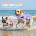 AOFITEE Dog Life Jacket High Buoyancy Small Dog Life Vest for Swimming, S