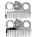 2PCS Horse Comb, Horse Mane and Tail Comb，Portable Aluminum Alloy Horse Comb