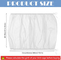 Trinkrittey Large Bird Cage Seed Catcher, 31 x 118 inches Adjustable Large Bird Cage Cover Elastic Band Mesh Cages Cover Skirt Nylon Mesh for Parakeet Parrot Cages
