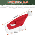 Santa Hat for Horse Equestrian Christmas Holiday Fleece Cap with Jingle Bell,Pet Costumes Christmas One Ear Slip On