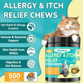 Woyamay Cat Allergy Relief for Cats, 500 Crunchy & Creamy Chews