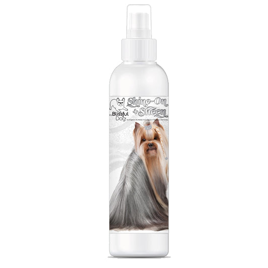 The Blissful Dog Shine-On + Sheen Coat Dog Spray, Easy-to-Use Conditioner, Sensitive Skin-Friendly Leave-in Conditioner, Detangler Spray, 8 oz.