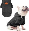 BEAUTYZOO Small Dog Hoodie,Warm Winter Dog Sweater with Pocket & Leash Hole