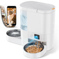 Automatic Cat Feeder with Camera, 2 in 1 Cat Food and Water Dispenser, 2K HD Video and Night Vision, 5G App Controlled Timed Pet Feeder,4L Food & 3L Gravity Waterer with 2-Way Audio for Cats Small Dog