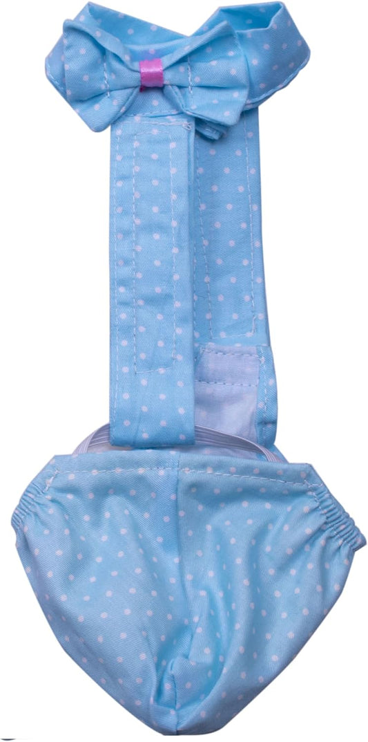 BestParts Adjustable Waterproof Diaper for Goose Duck Chicken S Size Blue