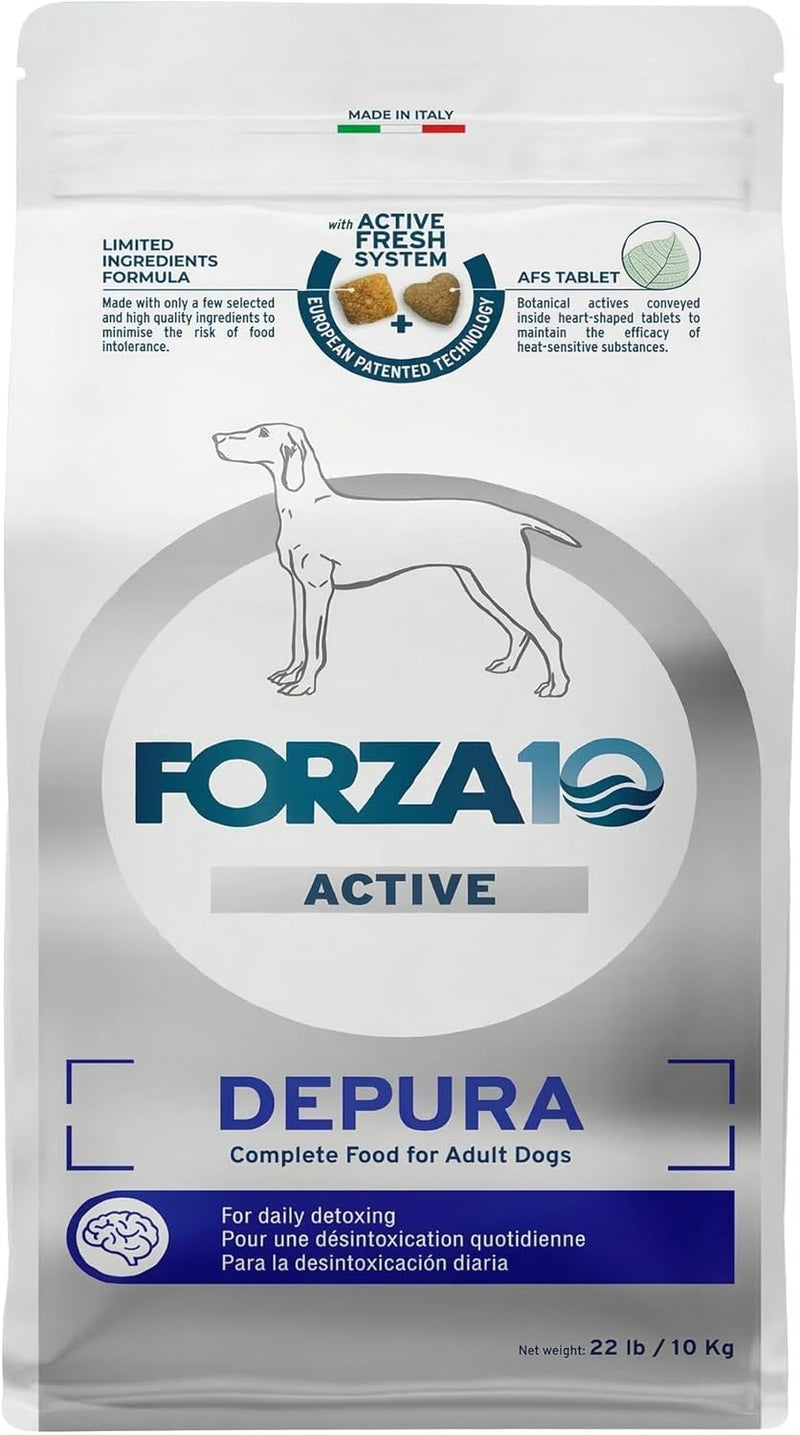 Forza10 Active Depura Dry Dog Food for Adult Dogs - 22 LB - Fish Flavor
