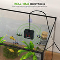 PAIZOO LED Waterproof Aquarium Thermometer Always-on Display with USB Cord