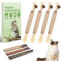 Silvervine Chew Sticks for Cats, 10 Pack Natural Catnip Chew Toys for Kittens Teeth Cleaning, Matatabi Dental Care, Increase Appetite, Calm Cat Anxiety and Stress, Aggressive Chewers Cat Dental Toy