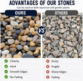 NUPICK 6 lb Aquarium Gravel, 1/4" Ph-Natural Pea Gravel for Fish Tank