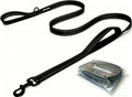 Heavy Duty Dog Leash - 2 Handles by Padded Traffic Handle for Extra Control, 6foot Long - Perfect for Medium to Large Dogs (6 ft, Black)