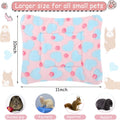 Jetec 3 Pcs Guinea Pig Beds, Fleece Small Animal Mats, Heart, Purple