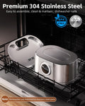 Cordless 3.2L/108oz Stainless Steel Cat Water Fountain Pet Fountain
