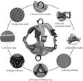 shudyear Cat Chest Harness and Leash Set Adjustable Anti-Escape Soft Mesh Cat Vest for Walking Outdoor