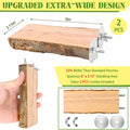 2PCS Large Flat Bird Perch Platform for Cage (6" x 3.15")
